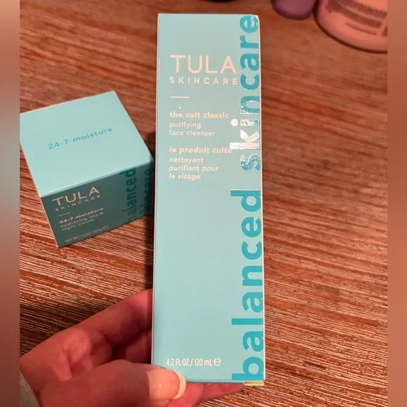 Tula Skincare Hydrating Cream and Cleanser Set - Teal - Picture 3 of 3